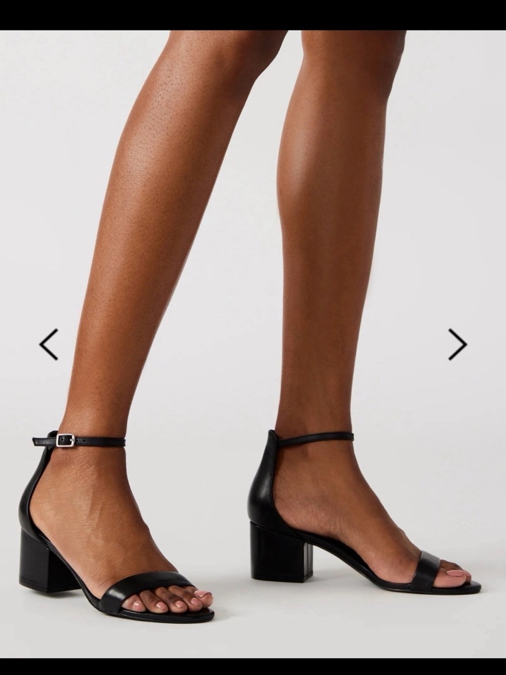Steve Madden Black Ankle-Strap Block Heel Sandals Size 11